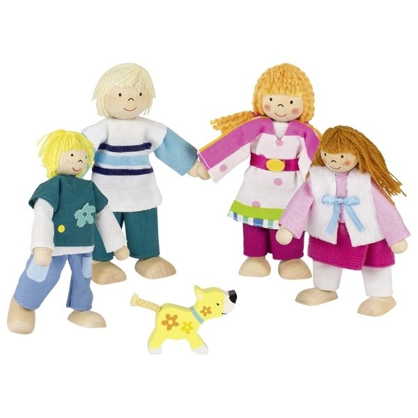 5 poupées flexibles "Famille Susibelle"