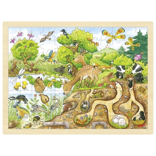 Puzzle 96 pièces "Découverte de la nature"