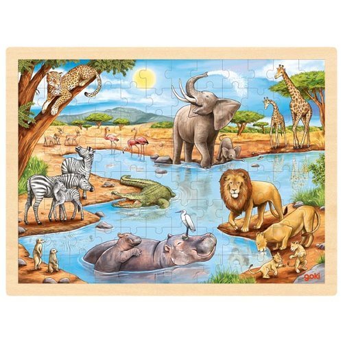 Puzzle en bois 96 pièces "Savane Africaine"     57347