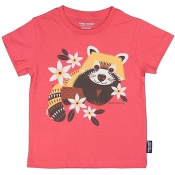 T Shirt enfant manches courtes Panda Roux 4/6 ans     TS46PaR